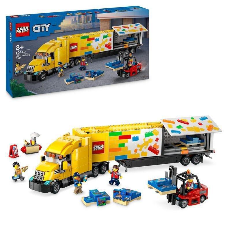 LEGO City Yellow Delivery Truck Toy 60440, , large image number 0