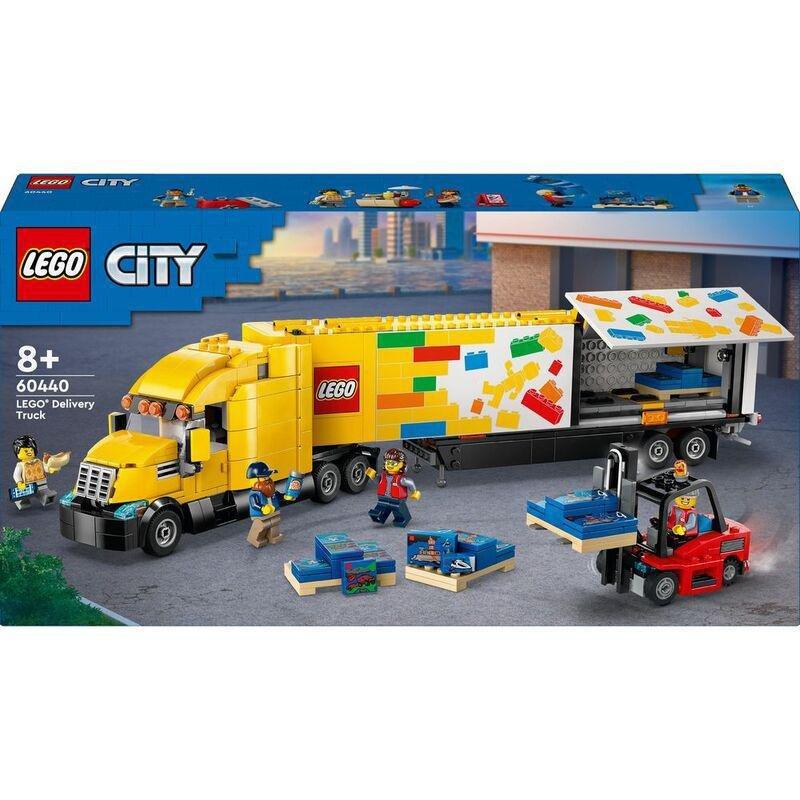 LEGO City Yellow Delivery Truck Toy 60440, , large image number 1