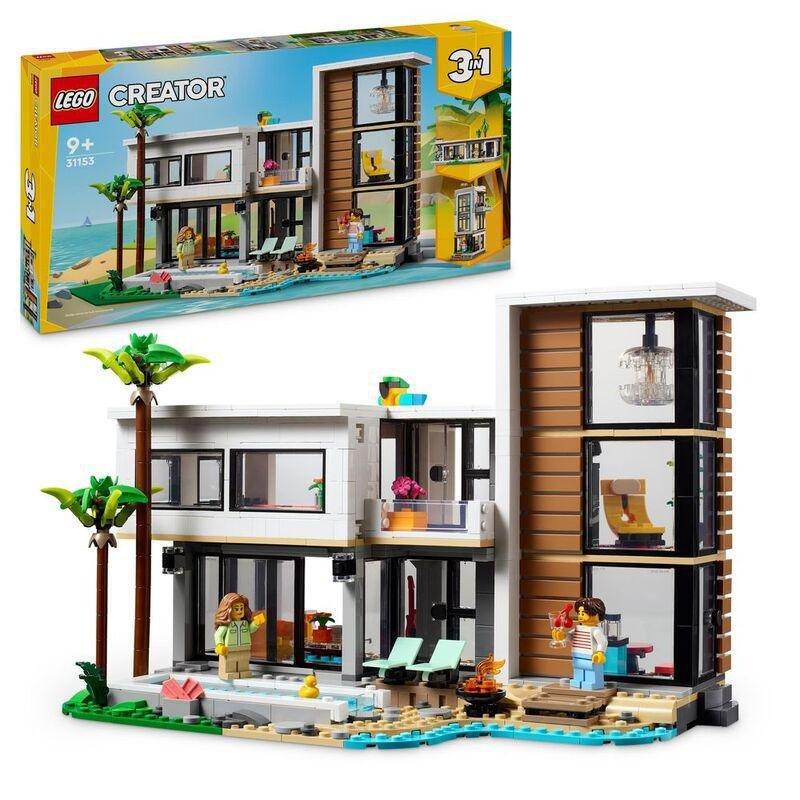 LEGO Creator 3in1 Modern House Toy Playset for Kids 31153, , large image number 0