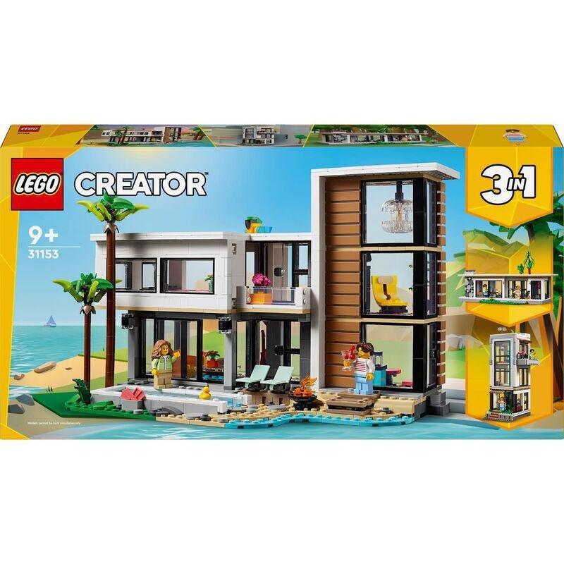 LEGO Creator 3in1 Modern House Toy Playset for Kids 31153, , large image number 1
