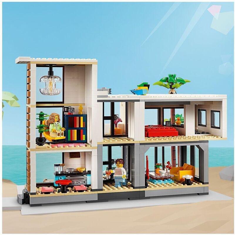 LEGO Creator 3in1 Modern House Toy Playset for Kids 31153, , large image number 4