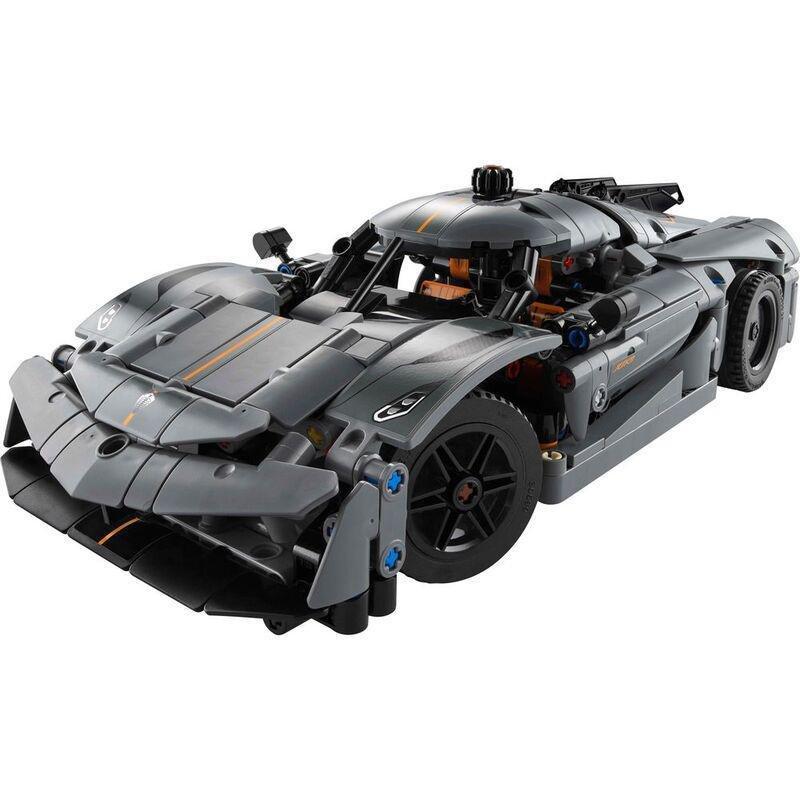 LEGO Technic Koenigsegg Jesko Absolut Grey Hypercar 42173, , large image number 3