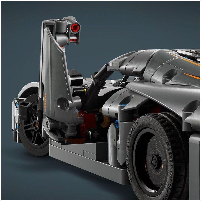 LEGO Technic Koenigsegg Jesko Absolut Grey Hypercar 42173, , large image number 4