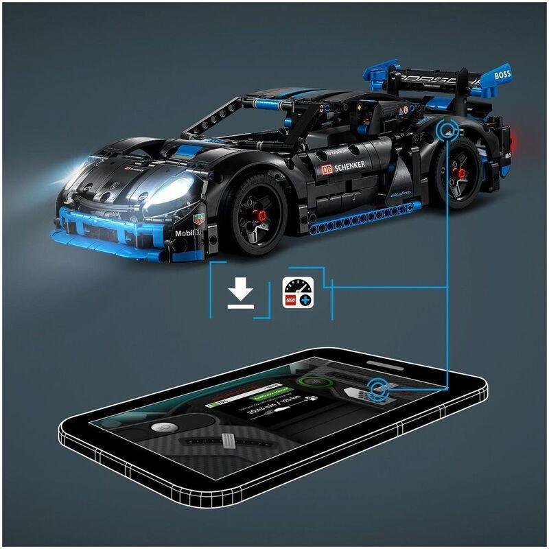 LEGO Technic Porsche GT4 e-Performance Race Car Toy 42176, , large image number 5