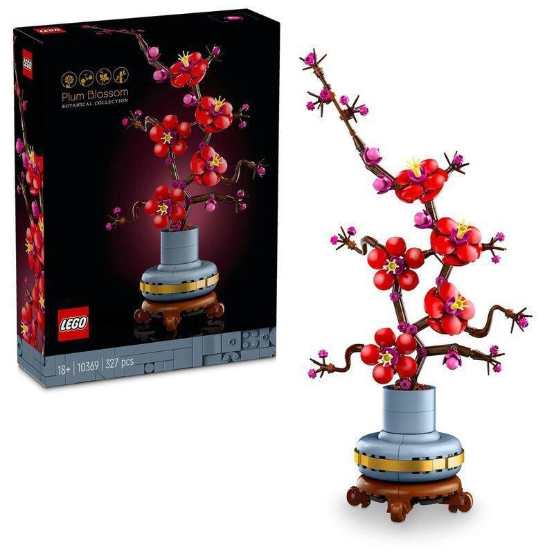 LEGO Icons Plum Blossom Flower Decor Display Set 10369 (327 pieces), , medium