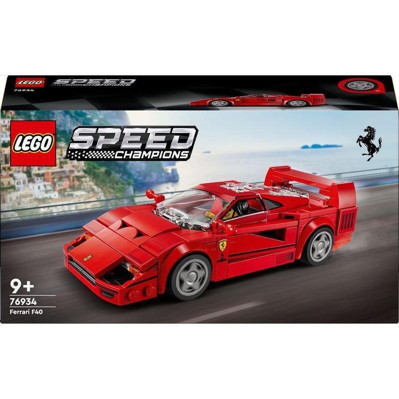 LEGO Speed Champions Ferrari F40 Supercar Vehicle Toy 76934 (318 pieces), , large image number 1