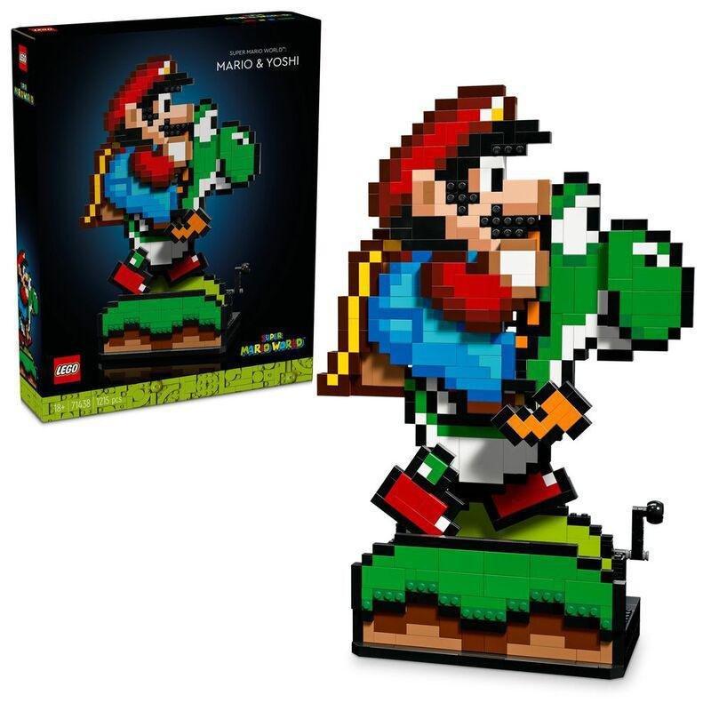 LEGO Super Mario World - Mario & Yoshi Building Kit 71438 (1215 Pieces), , medium