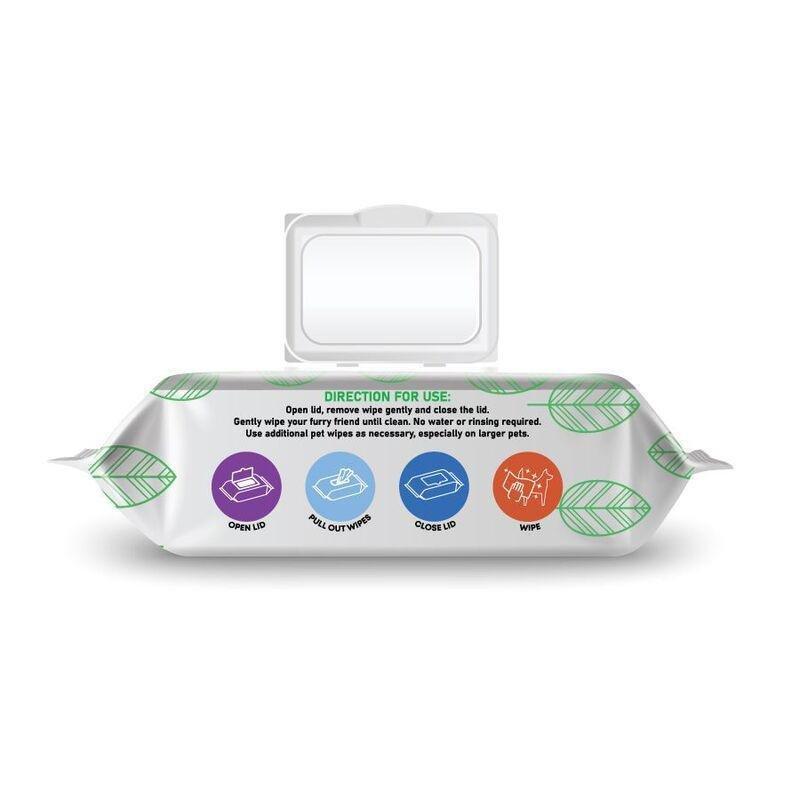 Furbath Natural Pet Wipes 80 Count- Floral, , large image number 1
