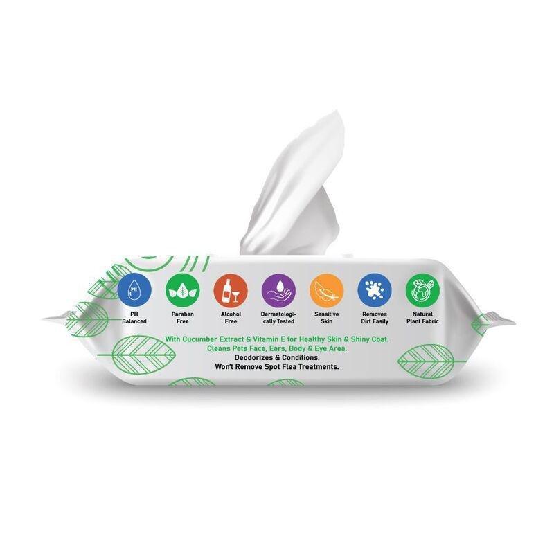 Furbath Natural Pet Wipes 80 Count- Floral, , large image number 2