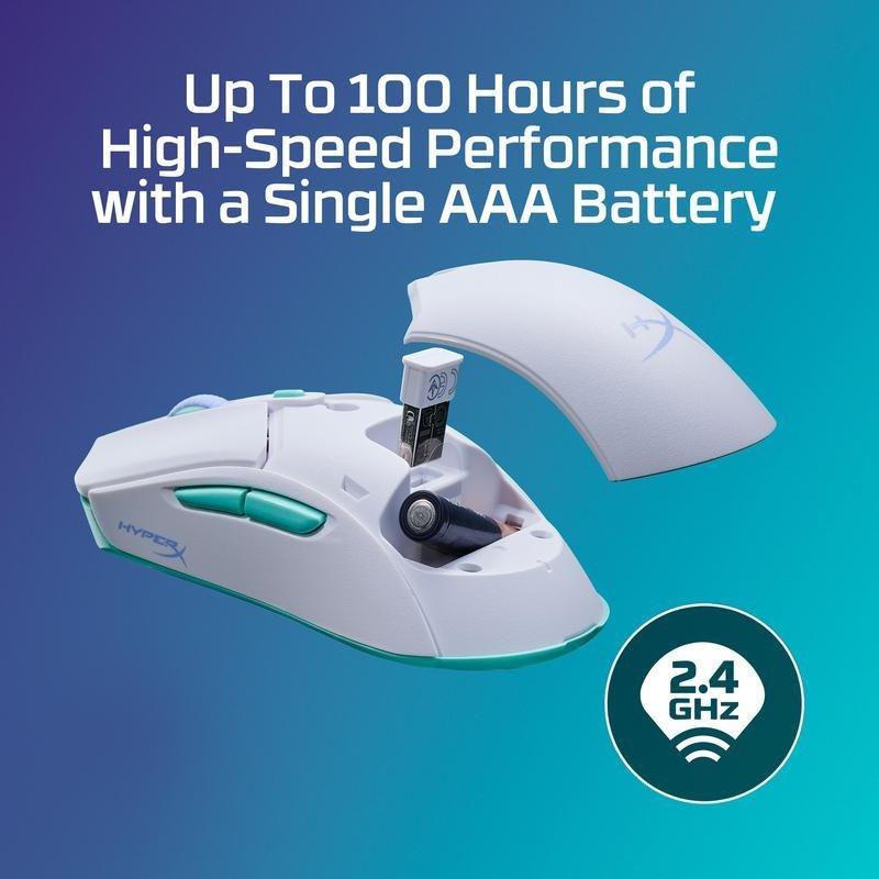 HyperX Pulsefire Haste 2 Core-White Wireless Gaming Mouse, , large image number 2
