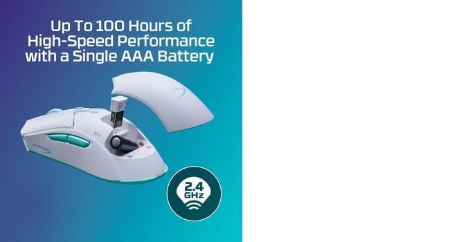 HyperX Pulsefire Haste 2 Core-White Wireless Gaming Mouse, , large image number 3