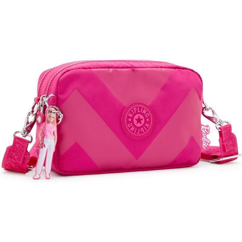 Kipling Milda-Barbie Milda Crossbody Bag With Detachable And Adjustable Shoulder Straps-Power Pink, , large image number 3
