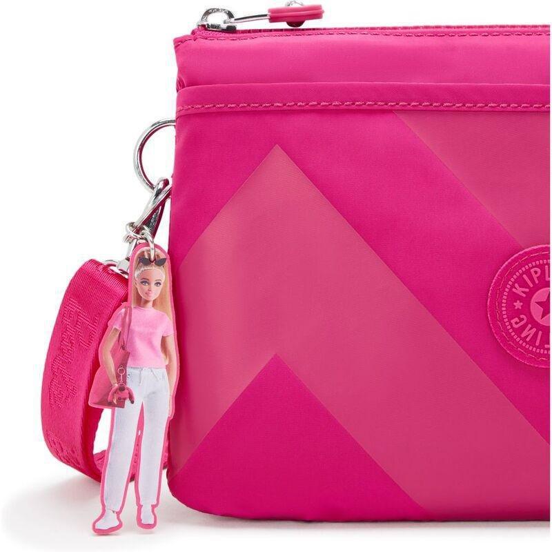 Kipling Riri-Barbie Riri Crossbody Bag With Detachable And Adjustable Shoulder Straps-Power Pink, , large image number 4