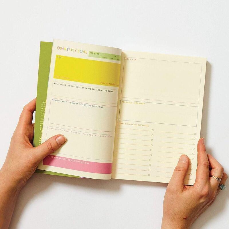 Raspberry Blossom Retro Floral Weekly Planner, , large image number 1