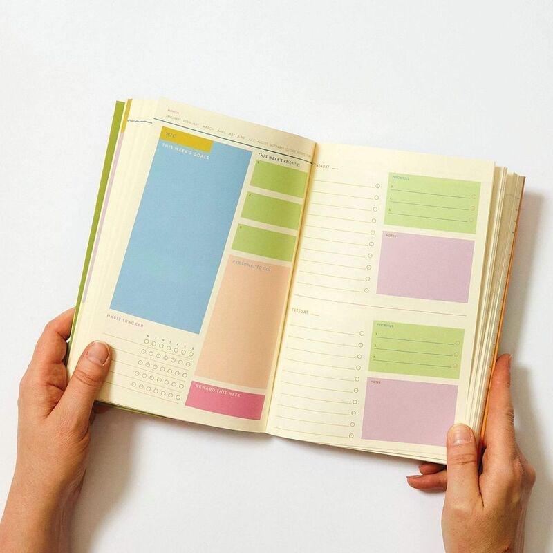 Raspberry Blossom Retro Floral Weekly Planner, , large image number 2