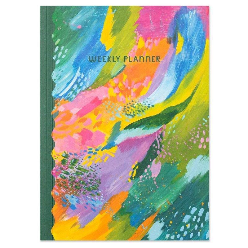 Raspberry Blossom Canvas Waves Weekly Planner, , large image number 0