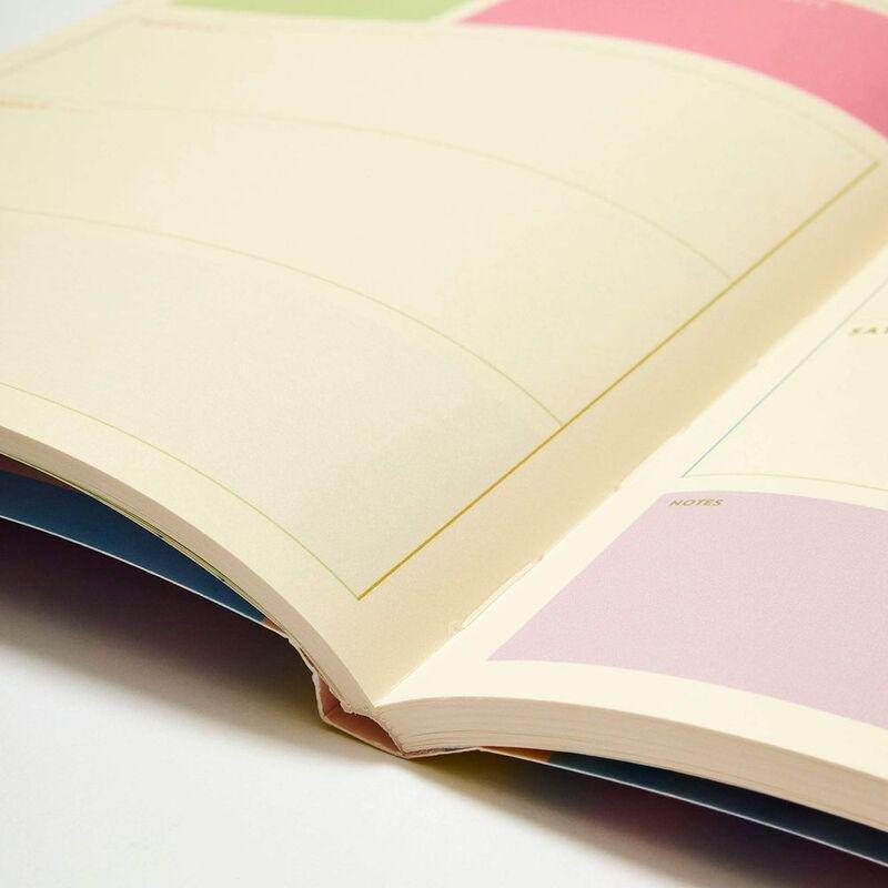 Raspberry Blossom Canvas Waves Weekly Planner, , large image number 1