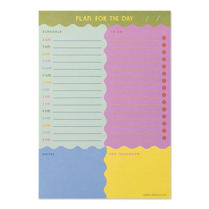 Raspberry Blossom Waves Daily Planner, , medium