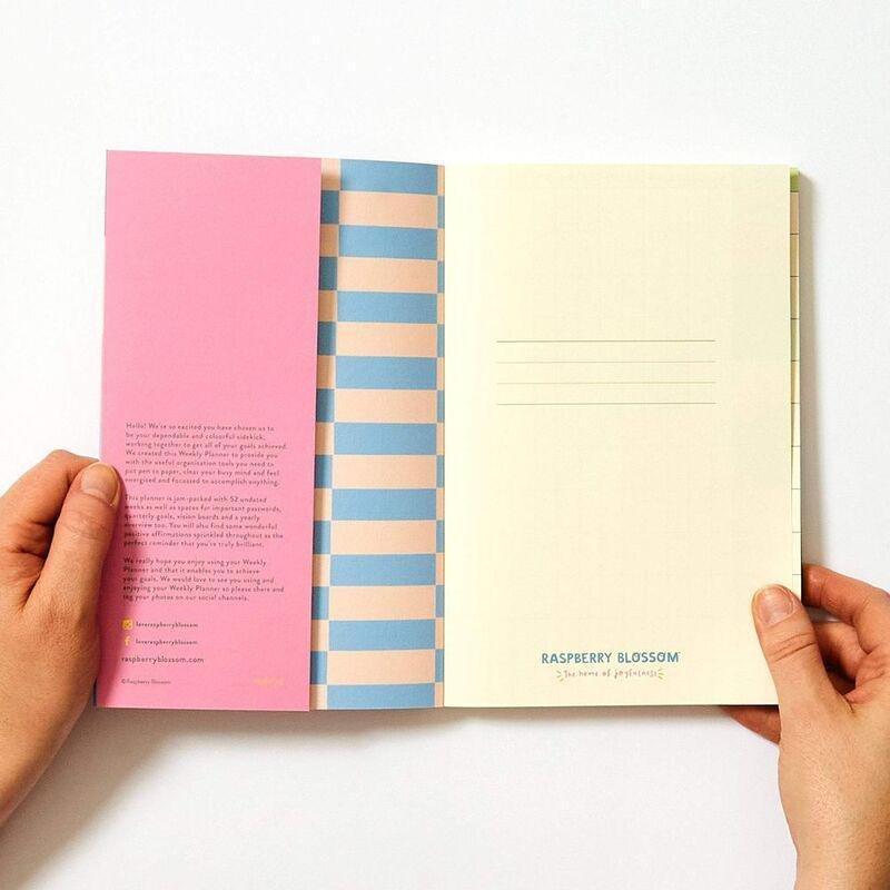 Raspberry Blossom A5 Weekly Planner, , large image number 1