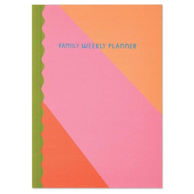 Raspberry Blossom Family Weekly Planner, , large image number 0