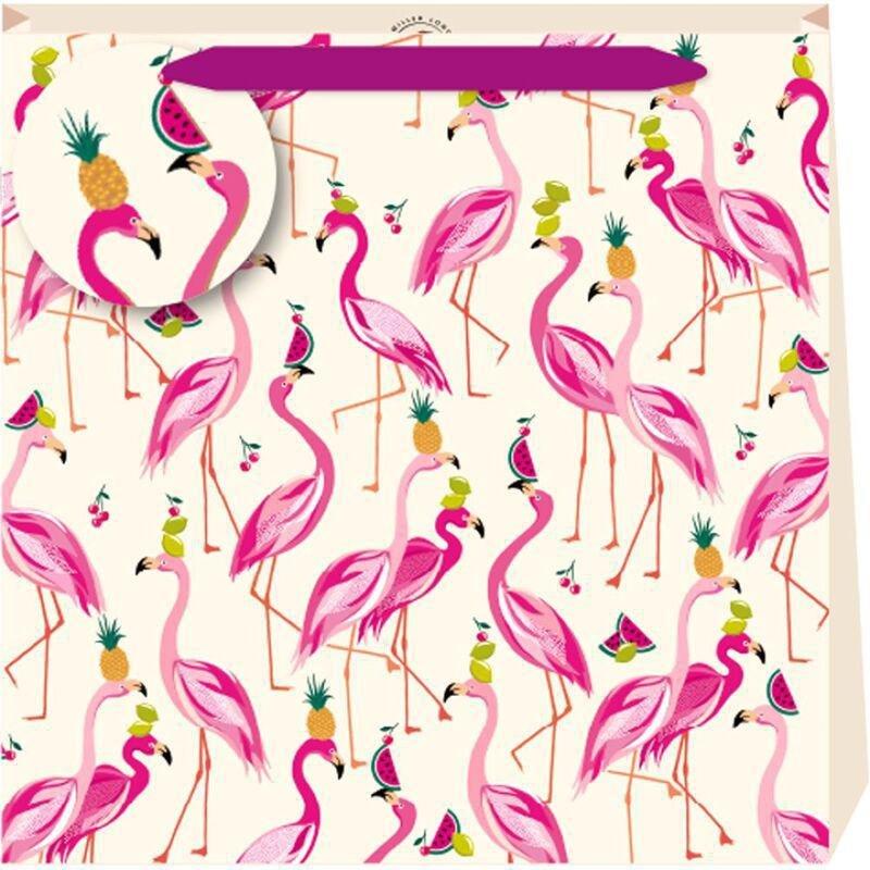 Penny Kennedy Celebrating Flamingos Large Bag, , large image number 0