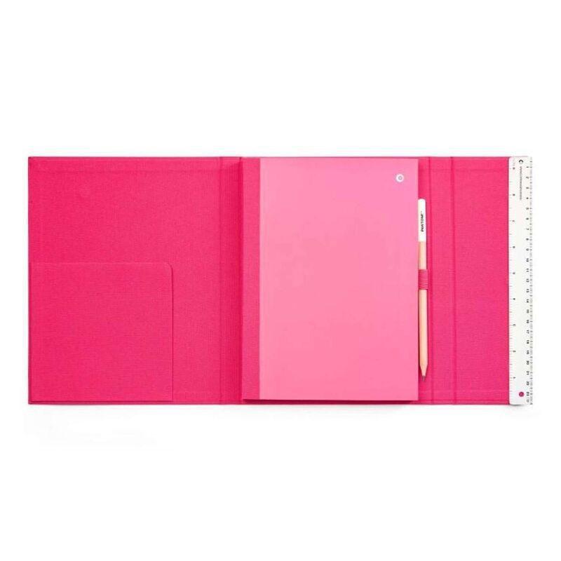 Pantone Gatefold Notebook with Pencil / Unlined - Pink 18-2143 (24 x 19 cm), , large image number 1
