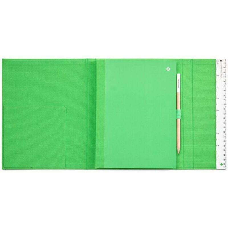Pantone Gatefold Notebook with Pencil / Unlined - Green 16-6340 (24 x 19 cm), , large image number 1