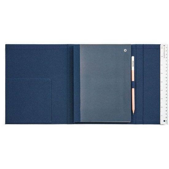 Pantone Gatefold Notebook with Pencil / Unlined - Dark Blue 19-4122 (24 x 19 cm), , large image number 1