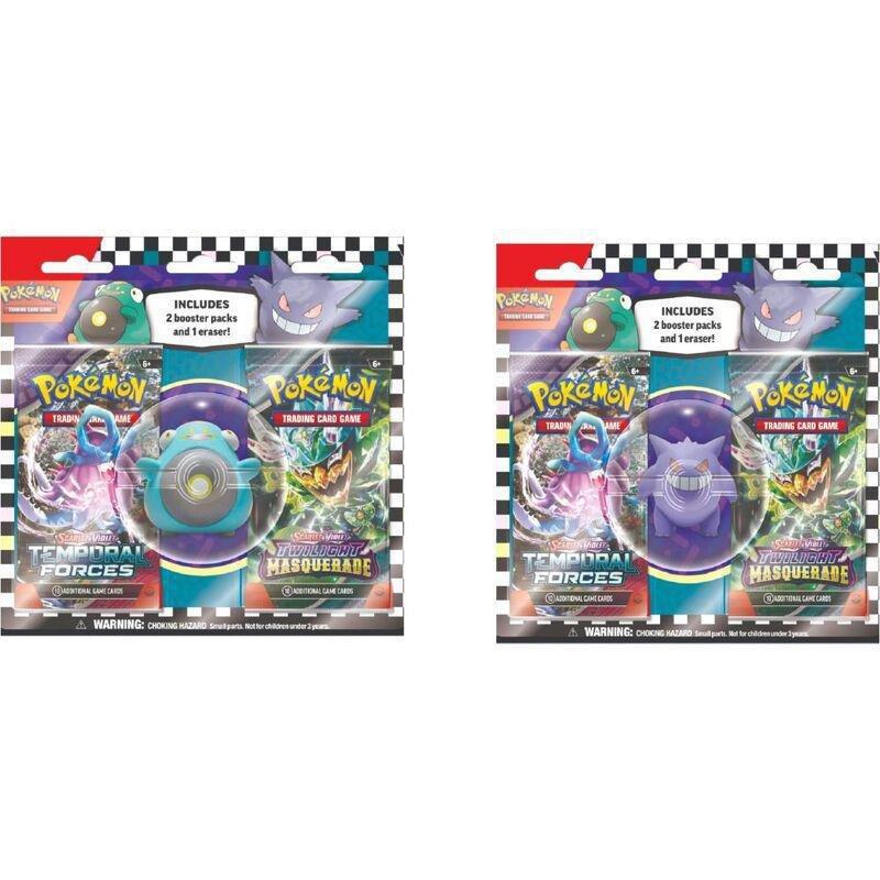Pokemon TCG: Back To School Eraser Blister Assortment (Pack of 2), , large image number 0