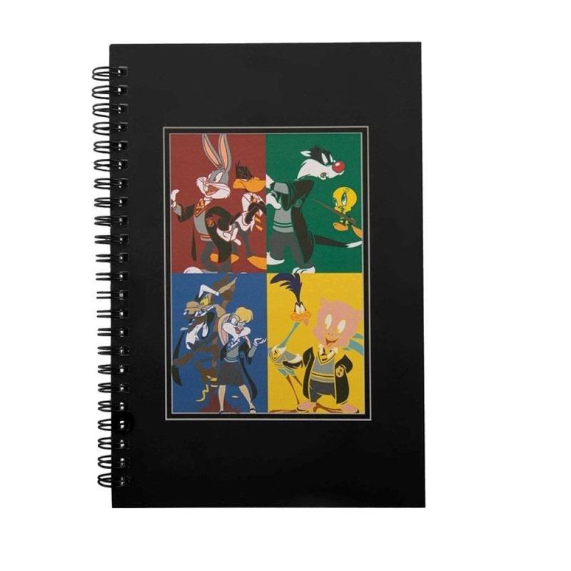 Cinereplicas Haryy Potter Looney Tunes Hogwarts Houses Notebook, , large image number 0