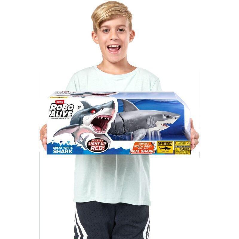 Zuru Robo Alive Shark Attack Series 1 Swimming Shark, , large image number 1