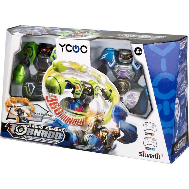 Silverlit Robo Kombat Spin Battle Pack A (Green/Blue), , medium