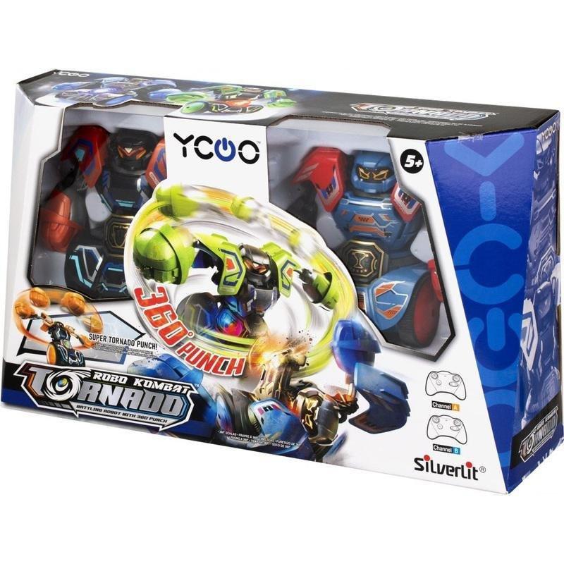 Silverlit Robo Kombat Spin Battle Pack B (Red/Blue), , medium