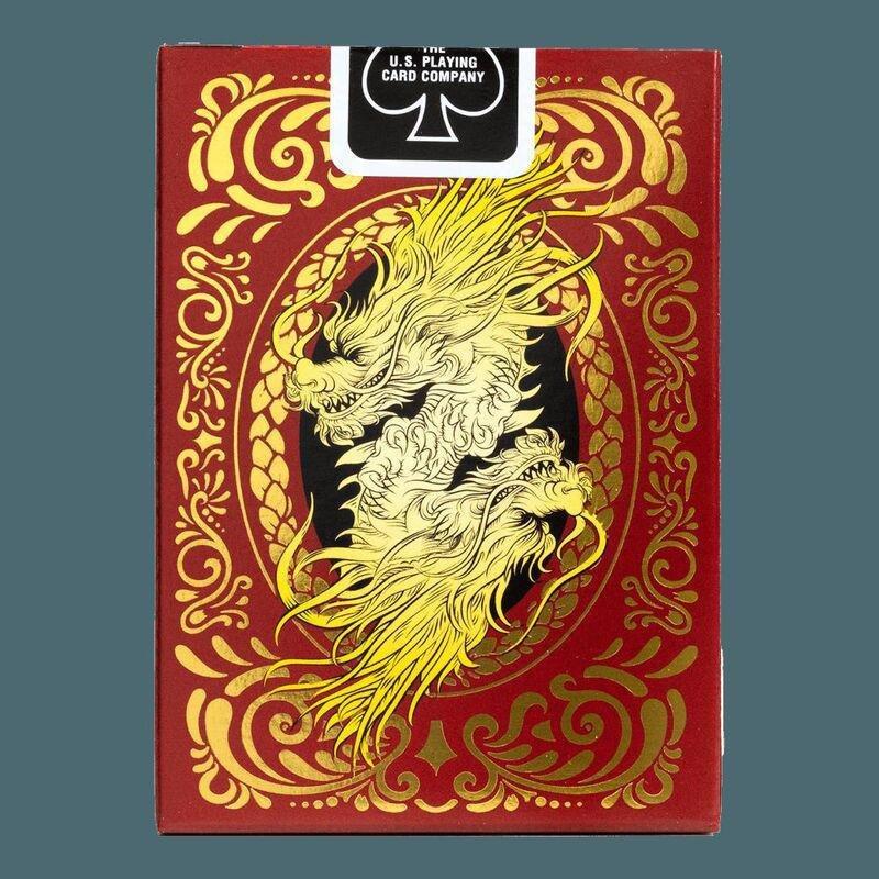 Bicycle Dragon Red Playing Cards, , large image number 1