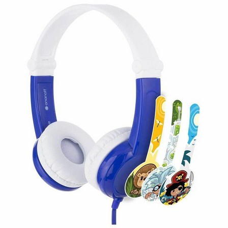 BUDDYPHONES - Buddyphones Connect Blue On-Ear Wired Headphones