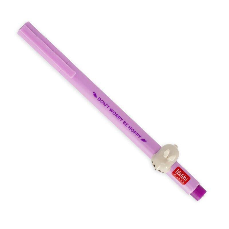 Legami Gel Pen with Animal Decoration - Lovely Friends - Bunny, , medium