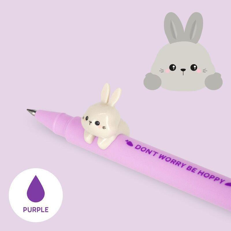 Legami Gel Pen with Animal Decoration - Lovely Friends - Bunny, , large image number 1