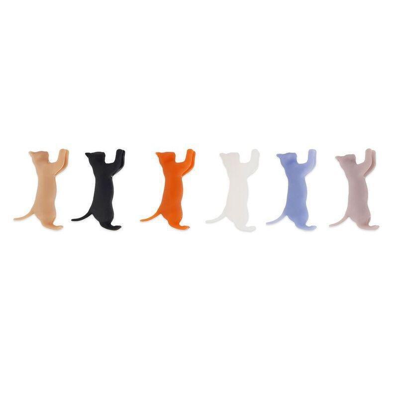 Legami Set of 6 Drink Markers - Meow - Multicolor - Kitty, , medium