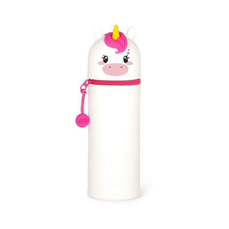 Legami 2-in-1 Silicone Pencil Case - Kawaii - Unicorn, , medium