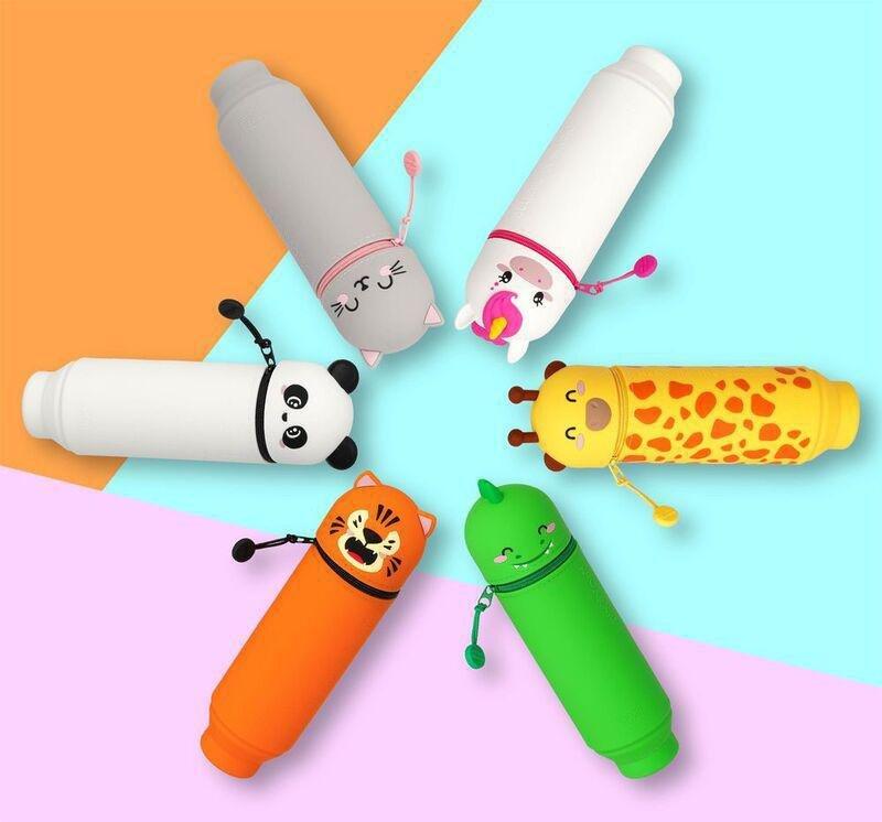 Legami 2-in-1 Silicone Pencil Case - Kawaii - Dino, , large image number 1