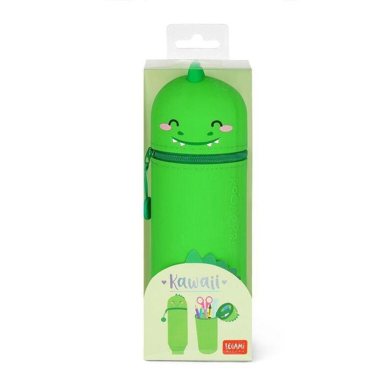 Legami 2-in-1 Silicone Pencil Case - Kawaii - Dino, , large image number 2