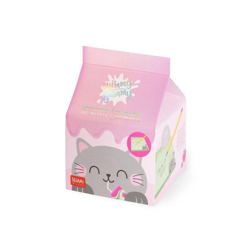 Legami Memo Sheets - Yummy Yummy - Memo Pad - Kitty (250 Sheets), , large image number 0