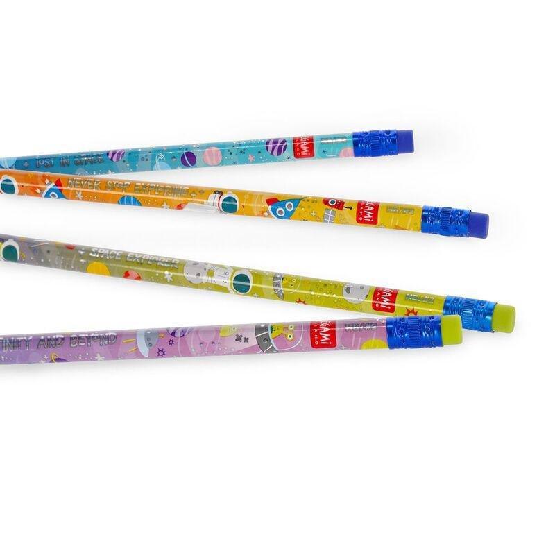 Legami 4 Scented HB Graphite Pencils - Smelling Good! - Space, , large image number 0