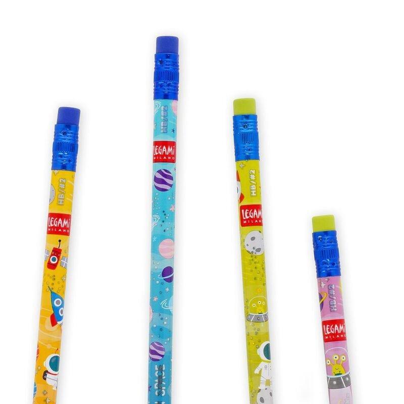 Legami 4 Scented HB Graphite Pencils - Smelling Good! - Space, , large image number 1