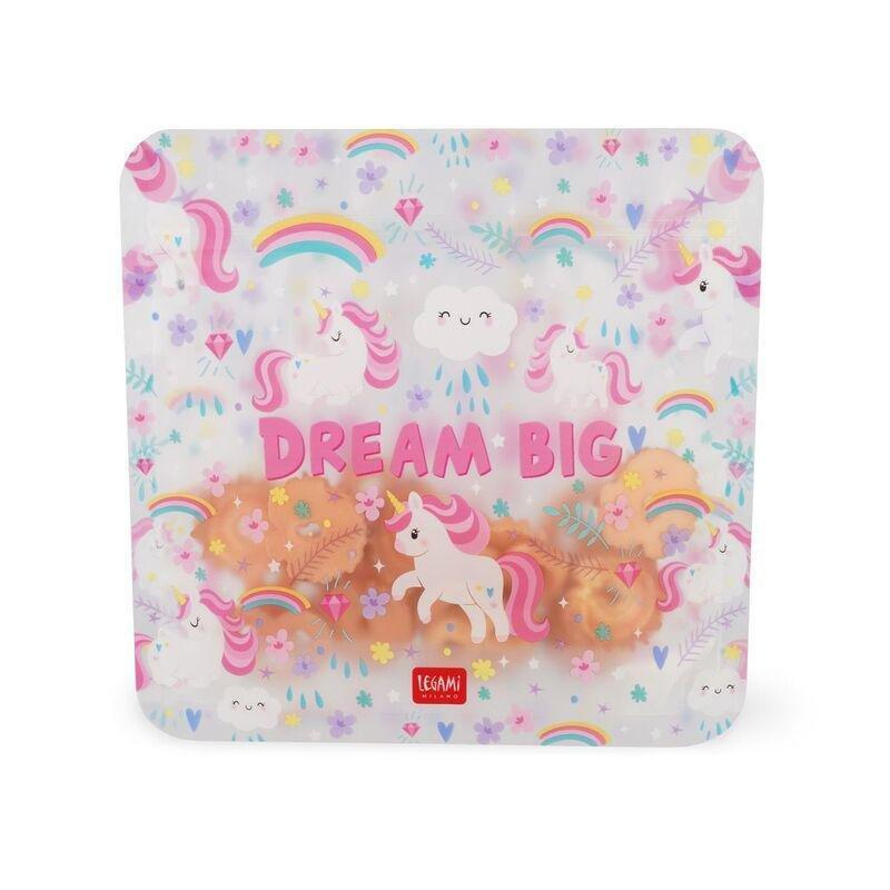 Legami Set of 3 Reusable Snack Bags - Unicorn, , large image number 0