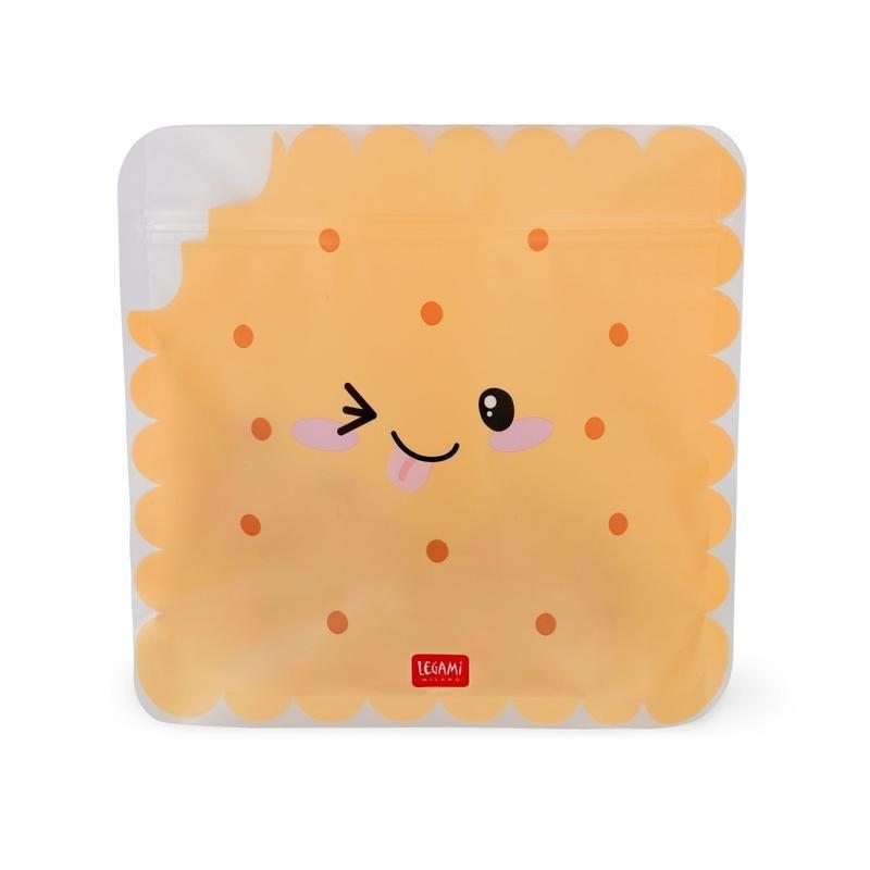 Legami Set of 3 Reusable Snack Bags - Cookie, , medium