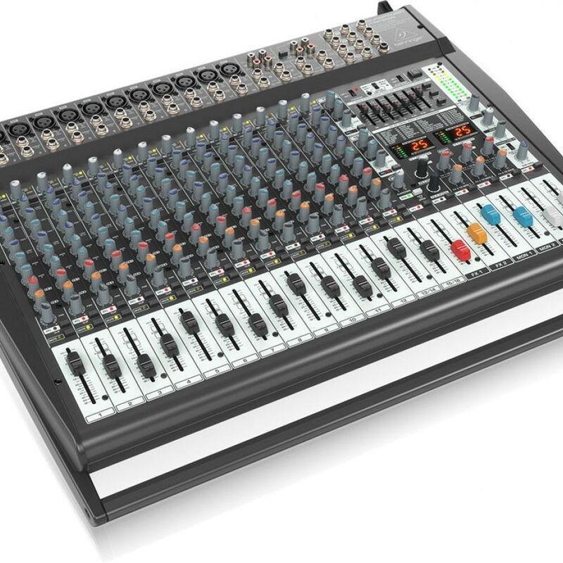 Behringer Europower PMP6000 20-channel 1600W Powered Mixer, , large image number 1