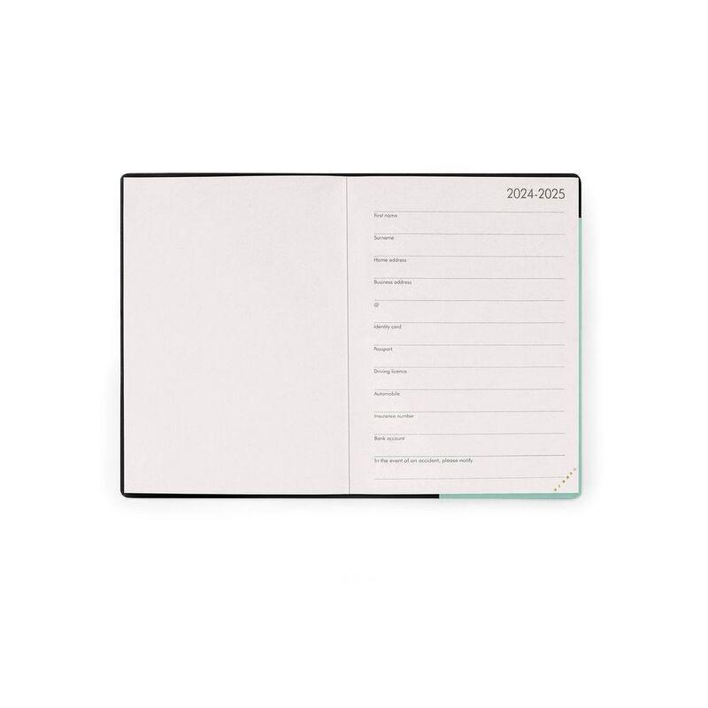 Legami Small 16-Month Daily Diary - 2024/2025 - Milk & Mint (9.5 x 13.5 cm), , large image number 1