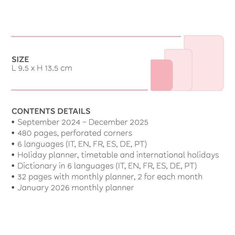 Legami Small 16-Month Daily Diary - 2024/2025 - Blueberry (9.5 x 13.5 cm), , large image number 4