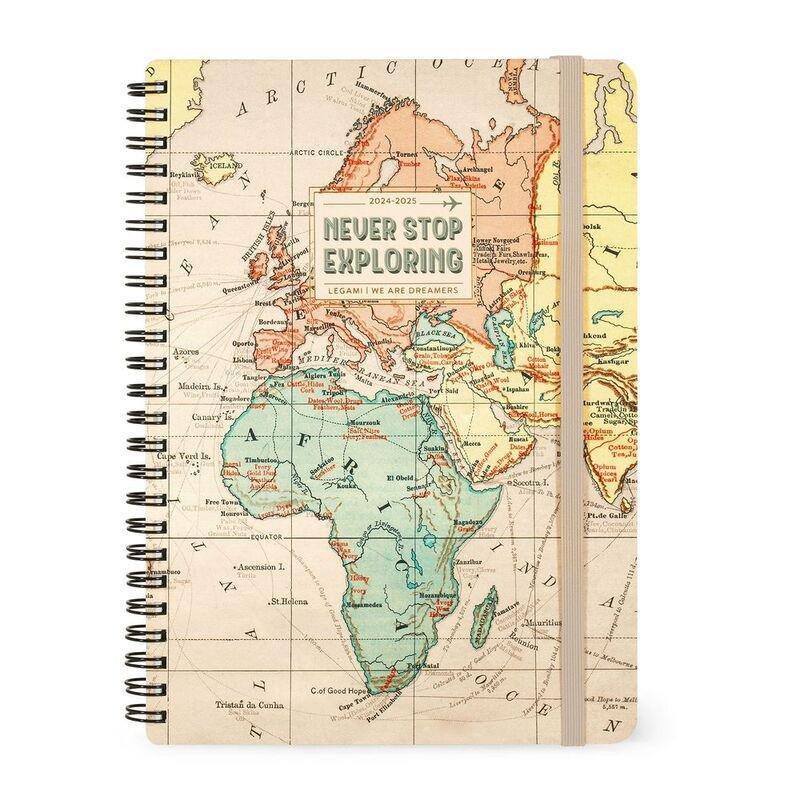 Legami Large 16-Month Weekly Spiral-Bound Diary - 2024/2025 - Travel (15 x 21 cm), , large image number 0